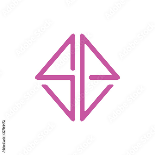 Free Download letter se square line geometric logo vector - GFXLoad
