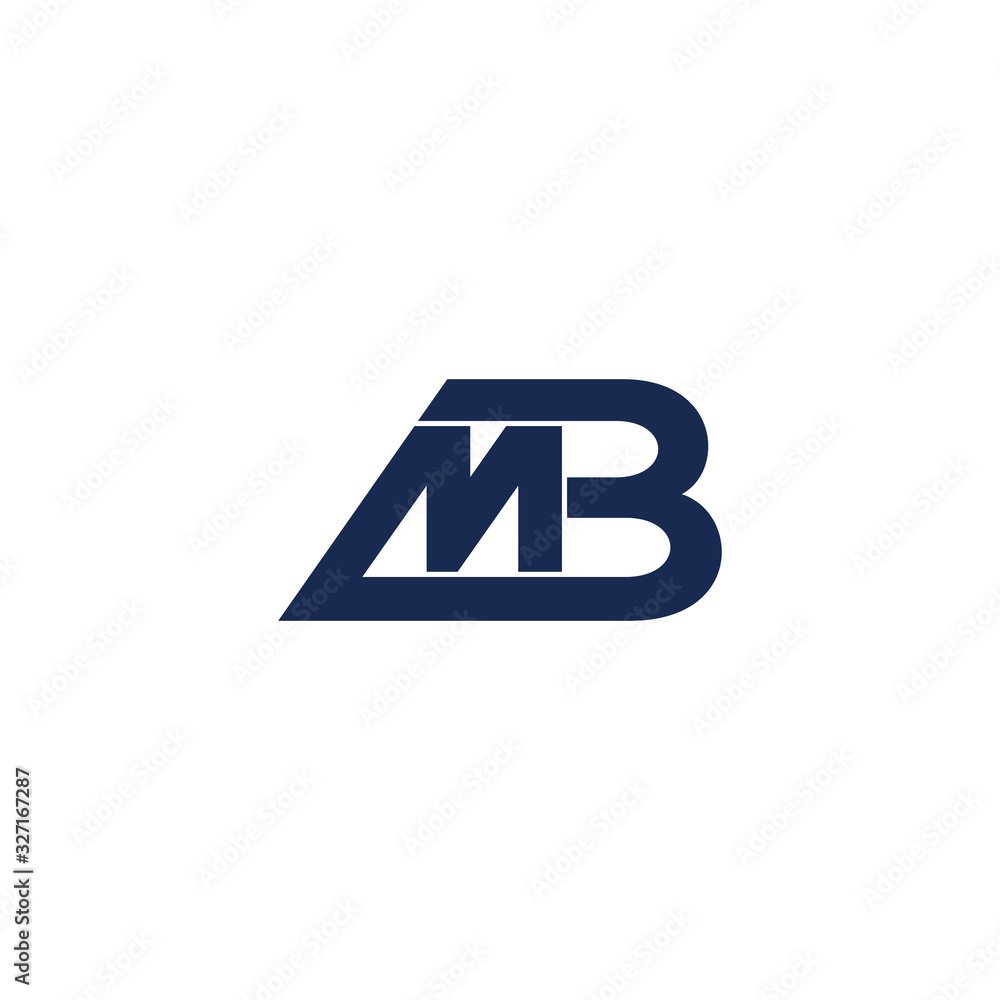 letter mb linked geometric line motion design symbol logo vector letter mb linked geometric line motion design symbol logo vector