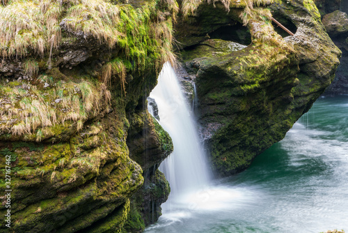 Traunfall Wasserfälle in Steyrermühl/Roitham Oberösterreich photo