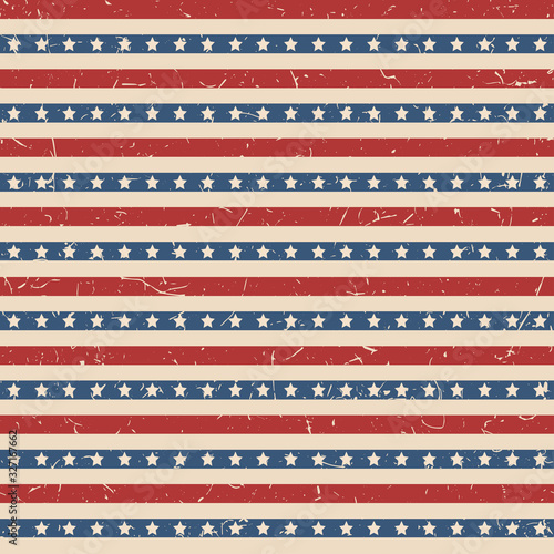 American stars and stripes pattern