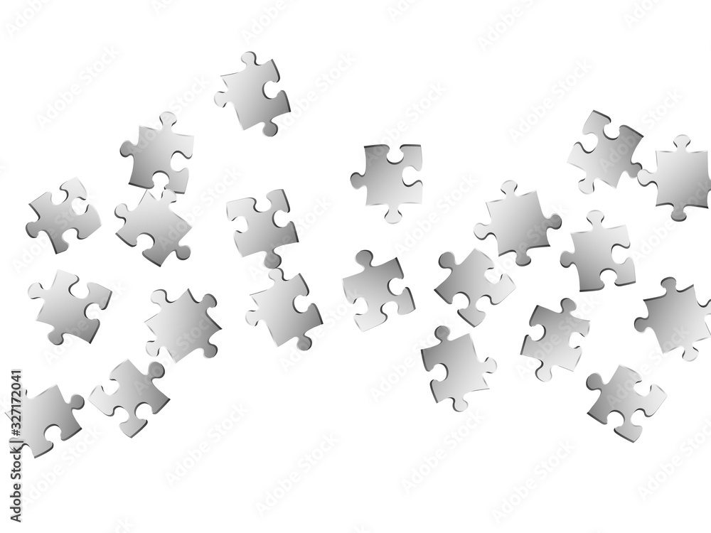Business brainteaser jigsaw puzzle metallic Business brainteaser jigsaw puzzle metallic