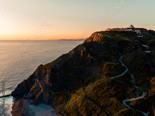 Cliff sunset