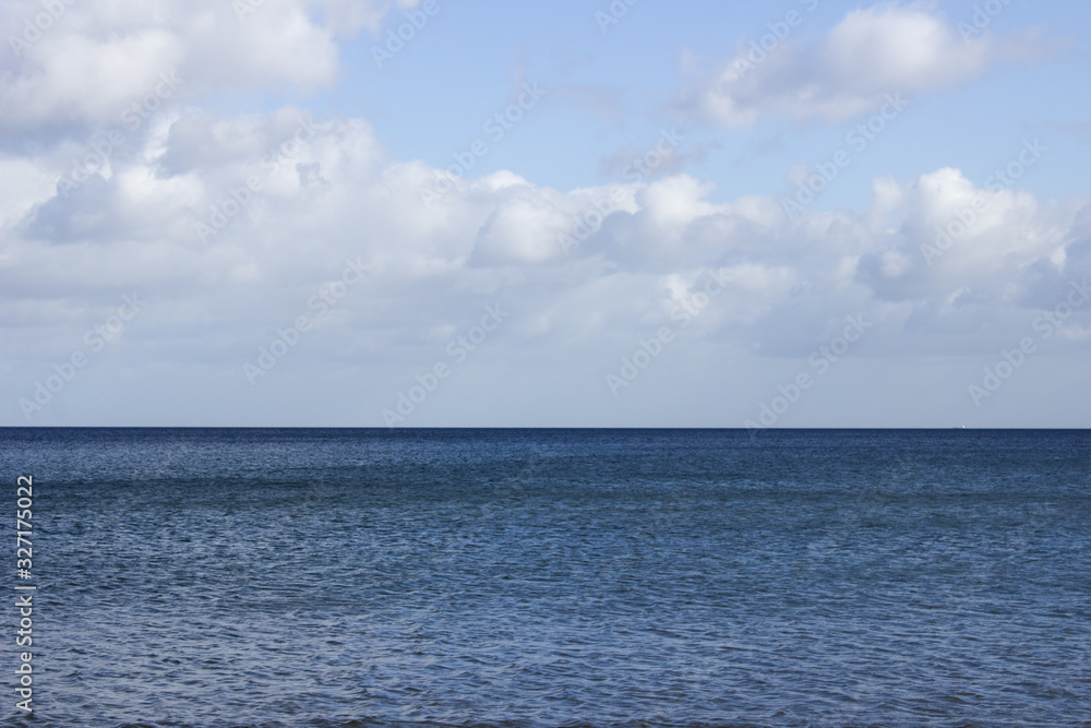 Sea and sky in winter 