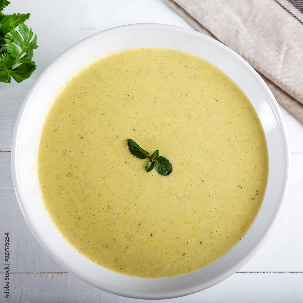 Vegetable soup with celery, carrot, onion Vegetable soup with celery, carrot, onion