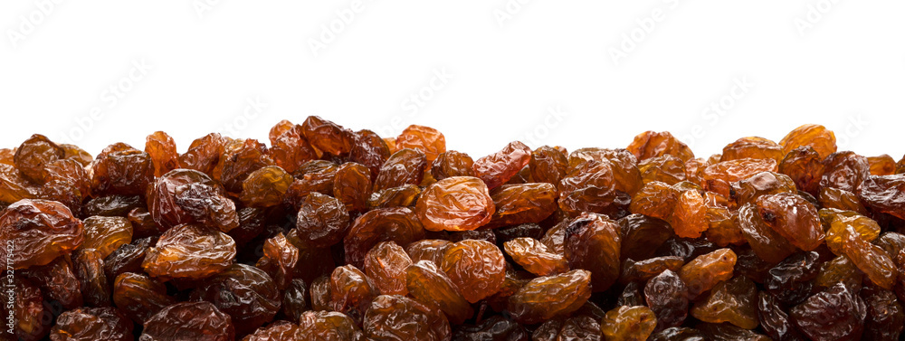 Pile of raisins isolated on white background Pile of raisins isolated on white background