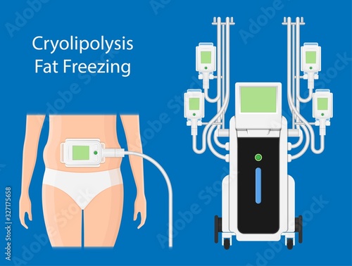 cryolipolysis fat freezing procedure cold treatment non invasive medication reduce temperature break down fat cells removal cosmetic surgery adipose  liposuction Coolsculpting