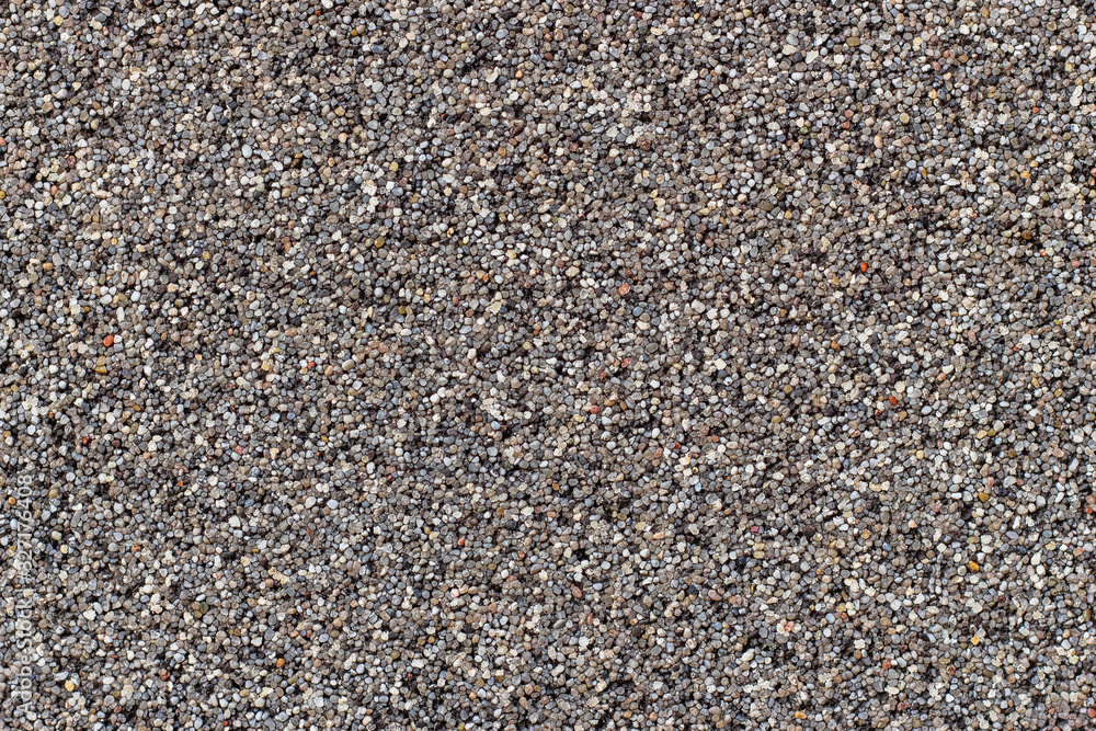 Decorative plaster - the wall is covered with small stones. Decorative plaster - the wall is covered with small stones.