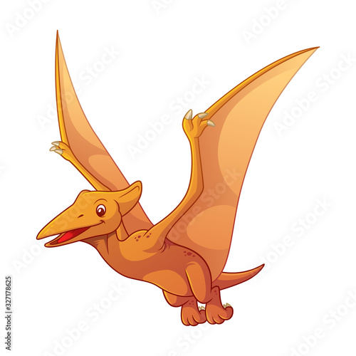 Pterodactyl Cartoon Illustration