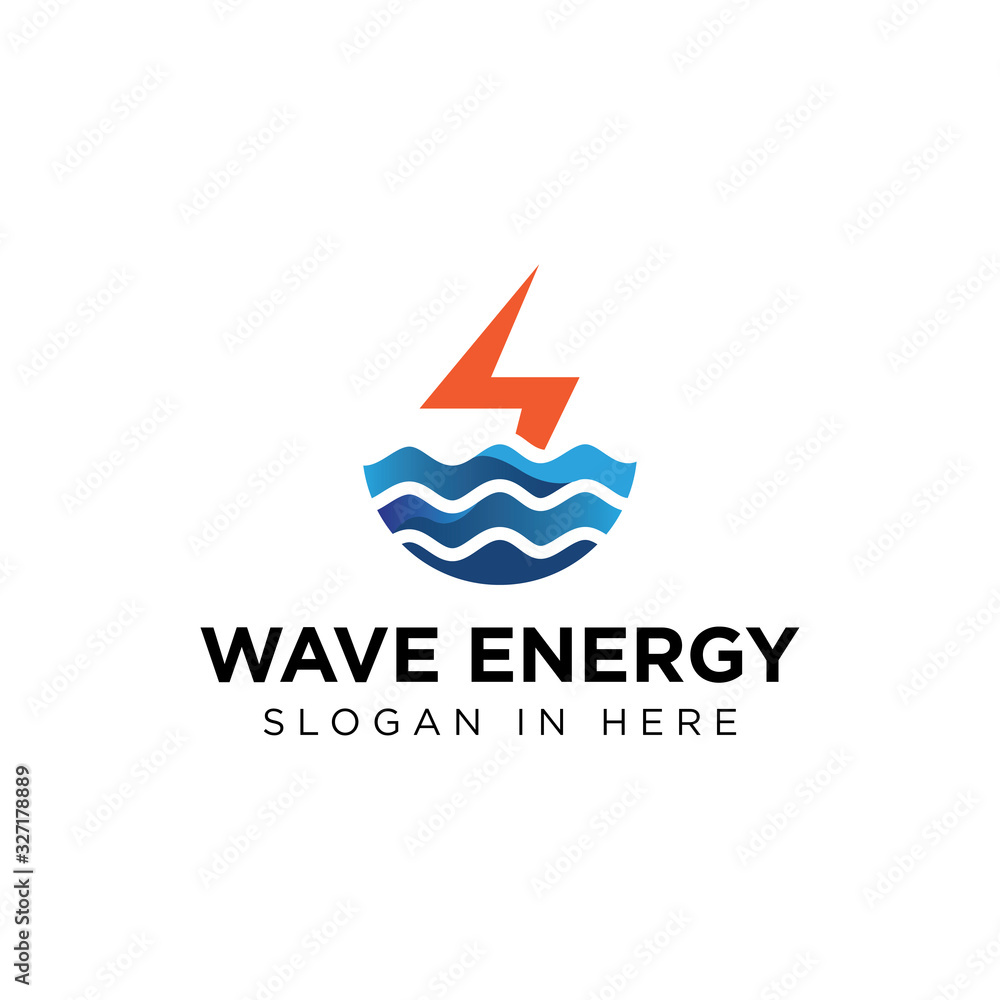 wave energy vector logo icon illustration design wave energy vector logo icon illustration design