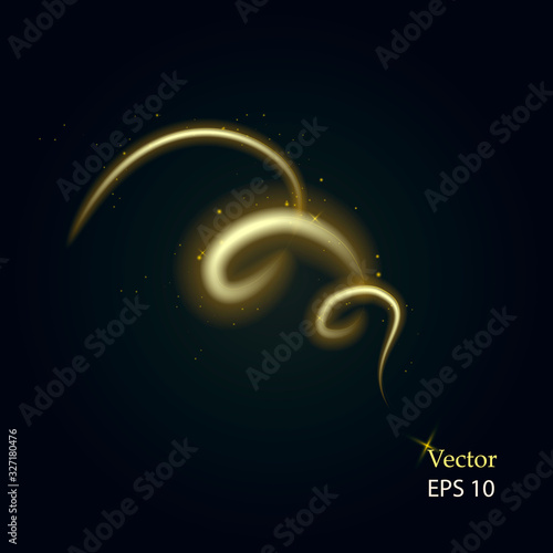 Vector background magic and sorcery, evil and good magic.