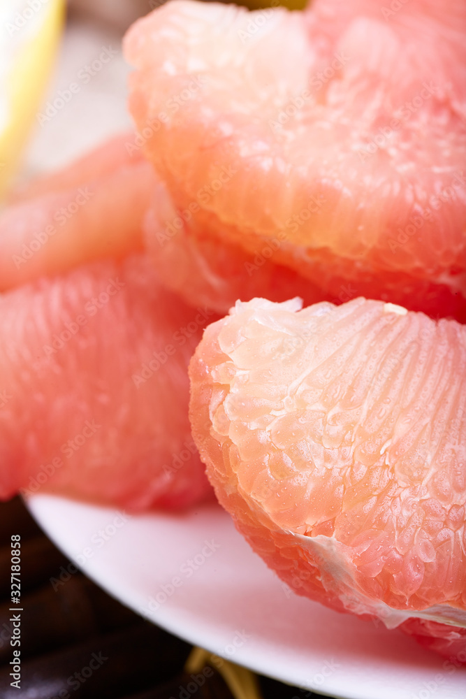 Fresh red grapefruit