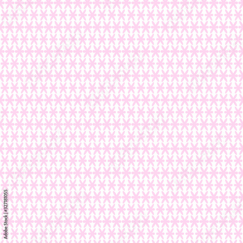 Abstract geometric seamless pattern with pink ornament on white background. Template design for web page, textures, card, poster, fabric, textile. 
