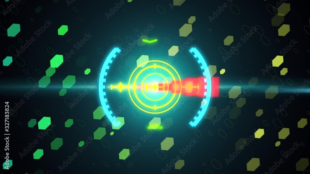HUD space sight element. Motion graphics. HUD space sight element. Motion graphics.