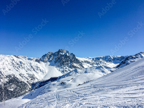 alps in winter alpes en hiver Mont blanc m  ribel