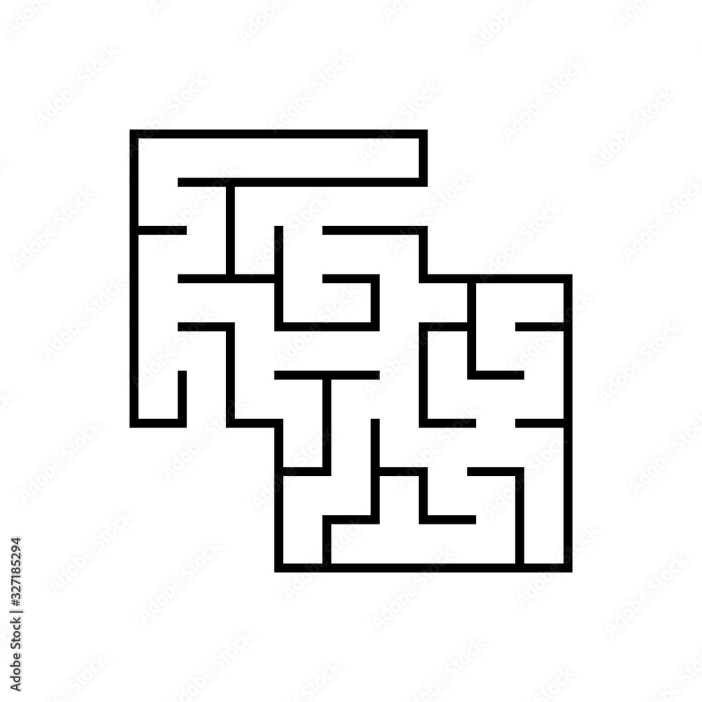 Abstact labyrinth. Educational game for kids. Puzzle for children. Maze conundrum. Find the right path. Vector illustration. Abstact labyrinth. Educational game for kids. Puzzle for children. Maze conundrum. Find the right path. Vector illustration.