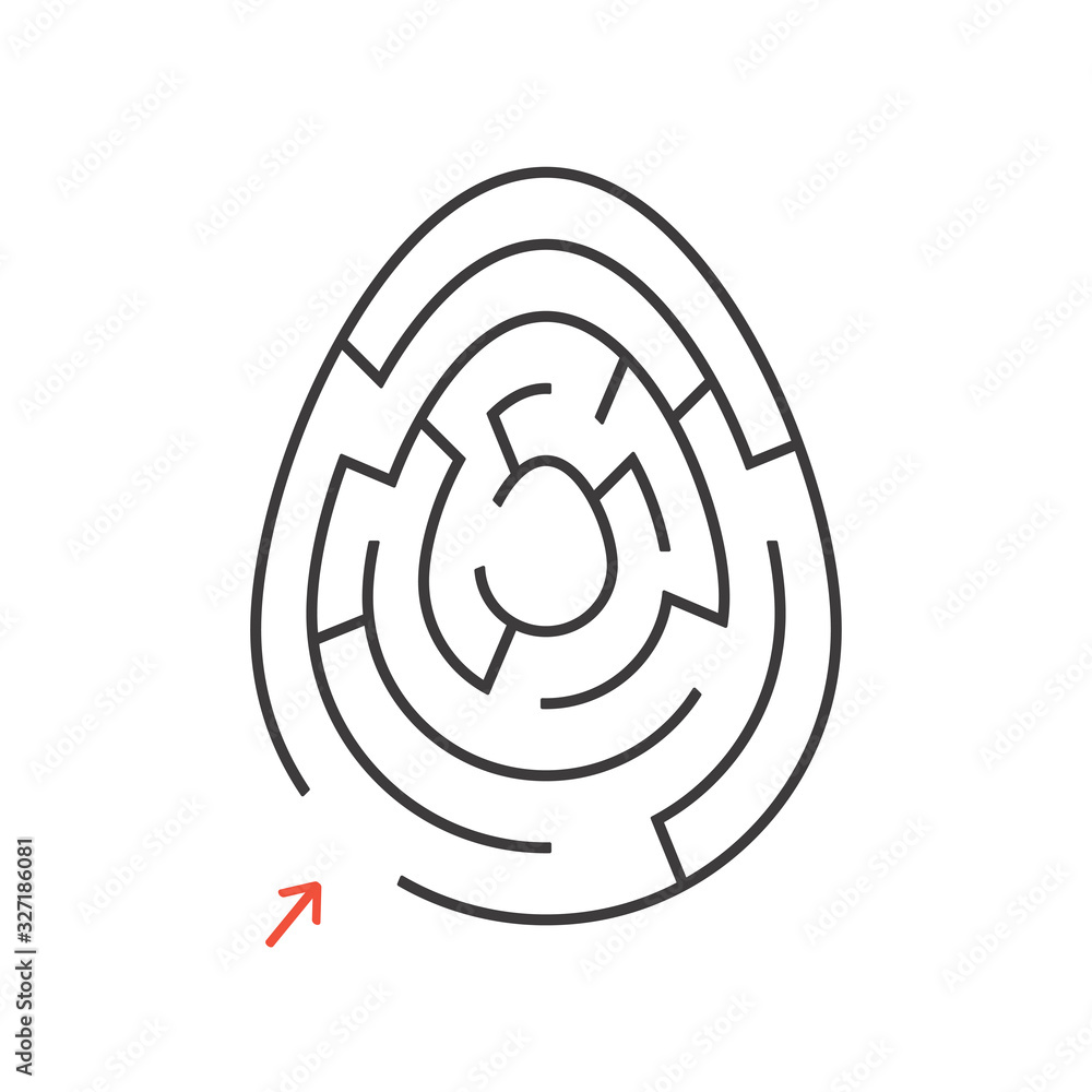 Abstact labyrinth. Educational game for kids. Puzzle for children. Maze conundrum. Find the right path. Vector illustration. Abstact labyrinth. Educational game for kids. Puzzle for children. Maze conundrum. Find the right path. Vector illustration.
