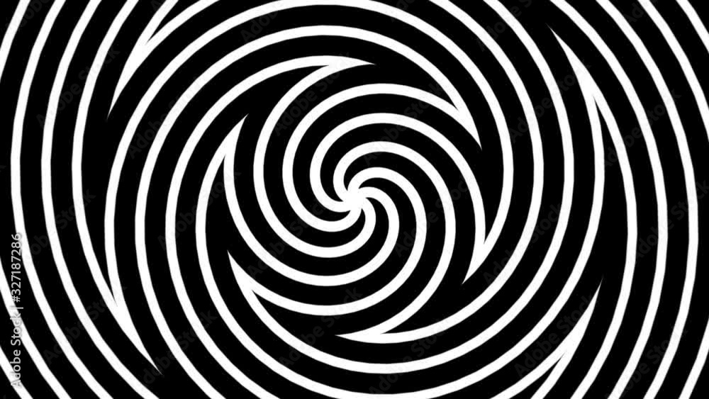 Hypnosis spiral and Op art effect, Abstract motion background with twisting circles, Optical illusions and constantly moving spiral pattern, Seamless loop 4K animation Hypnosis spiral and Op art effect, Abstract motion background with twisting circles, Optical illusions and constantly moving spiral pattern, Seamless loop 4K animation