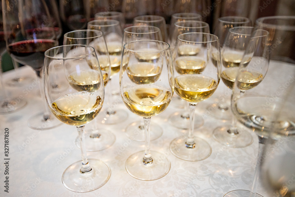 glasses of champagne glasses of champagne