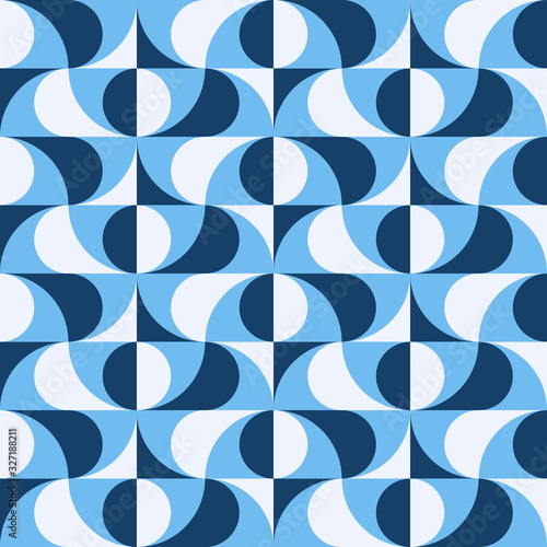 Abstract vector seamless pattern. Abstract geometric design.