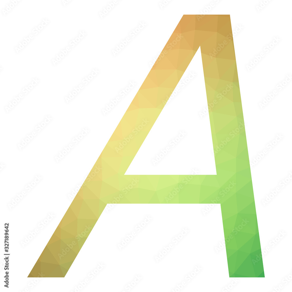 A char Abstract Trianglify gradient Generative Art character illustration A char Abstract Trianglify gradient Generative Art character illustration