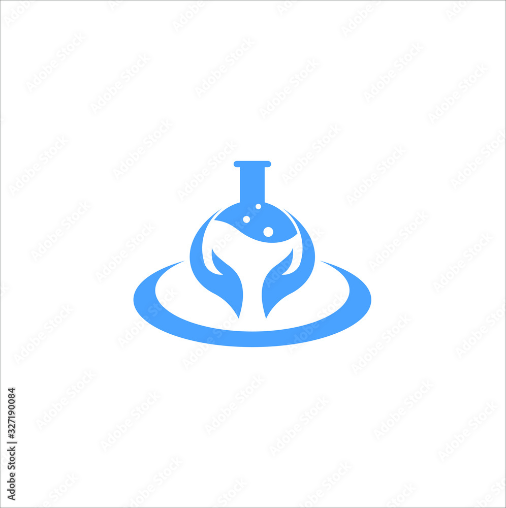 chemical industry and laboratory for health design vector illustration