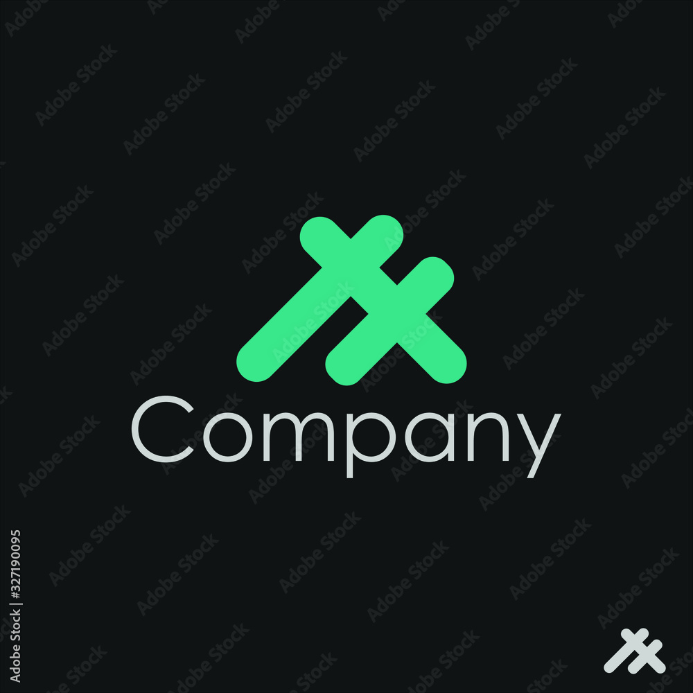 Obraz premium logo A letter