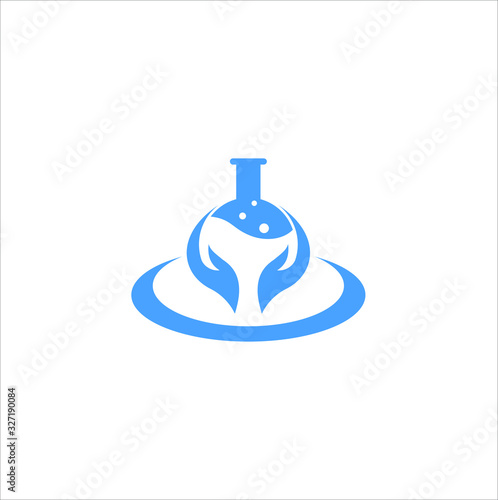 chemical industry and laboratory for health design vector illustration