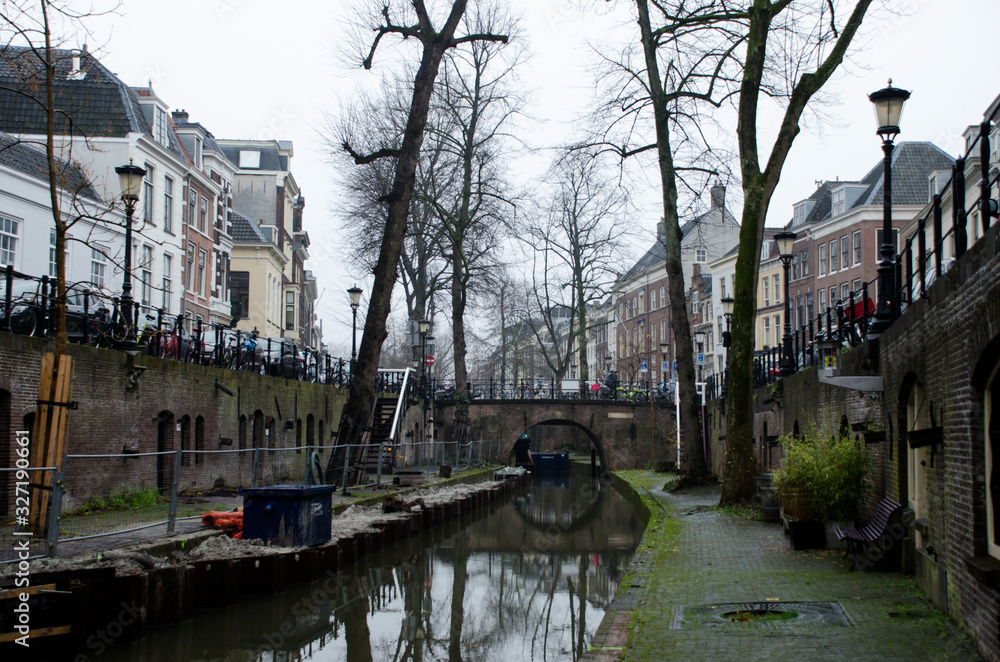 Inside an Utrecht canal, Netherlands