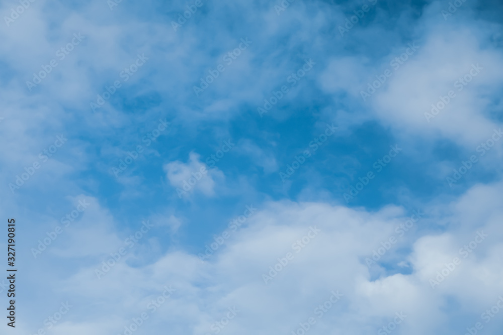Beautiful blue sky with white clouds on sunny day Beautiful blue sky with white clouds on sunny day