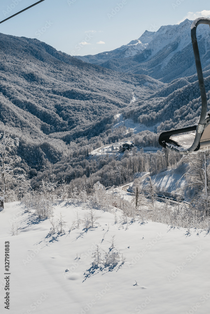 Fototapeta premium winter in the mountains