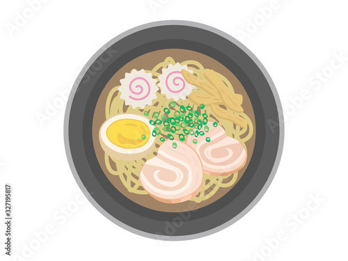 醤油ラーメンのイラスト