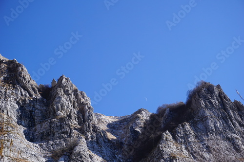 Rock face of Mount Corchia, in the Apuan Alps