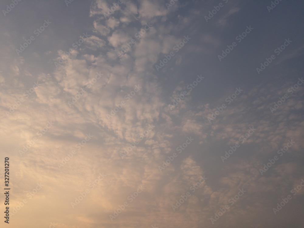 sky in the evening, sunset