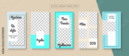 Mobile Stories Vector Collection.