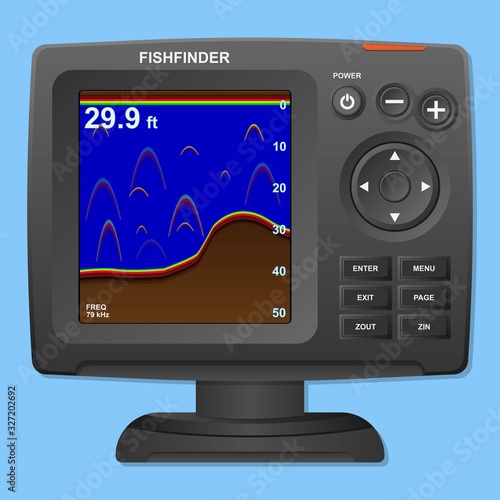 Fish Finder Sounder Electronic Equipment Fisherman Marine with Graphic Display photo