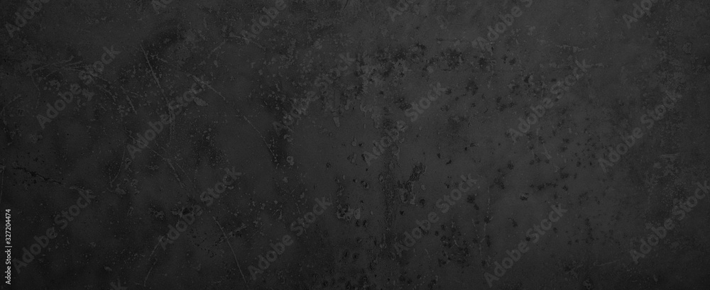 Fototapeta premium black stone concrete texture background anthracite panorama banner long