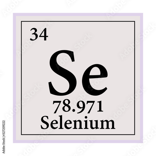 Selenium Periodic Table of the Elements Vector illustration eps 10.