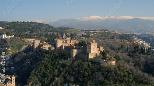 Wallpaper Mural Aerial view of Alhambra Fortress in Granada Torontodigital.ca