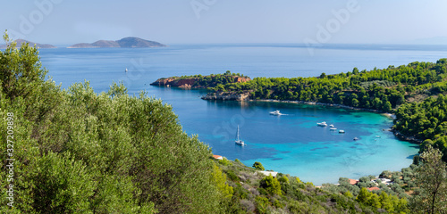 Panorama View of Bay Tzortzi Gialos beach - Alonnisos, Sporades, Greece