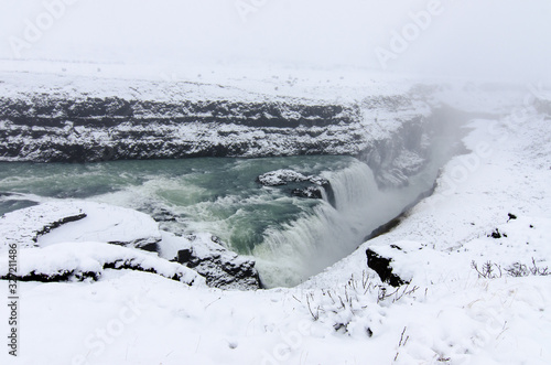Gulfoss waterfalls // Iceland during winter