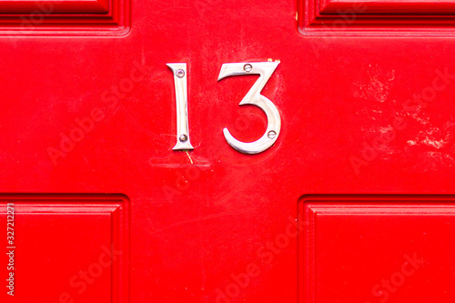 House number 13 photo