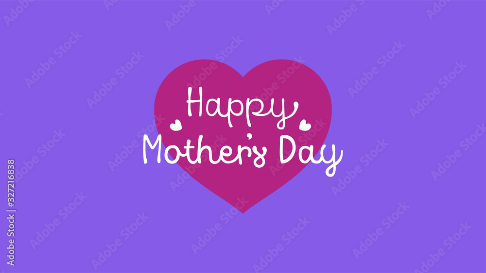 Happy Mother's Day Greeting Vector Illustration for any design