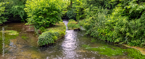 River Test in Mottisfont, Hampshire, United Kingdom photo