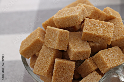 brown sugar cubes on the table