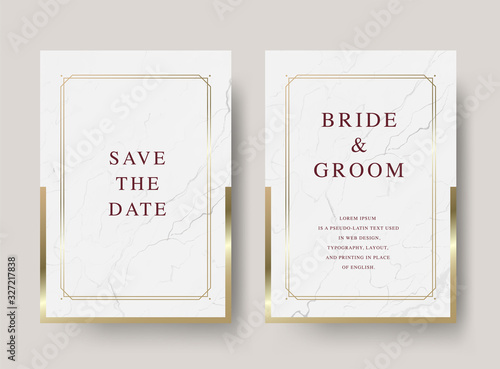Vintage luxury vector wedding invitation card