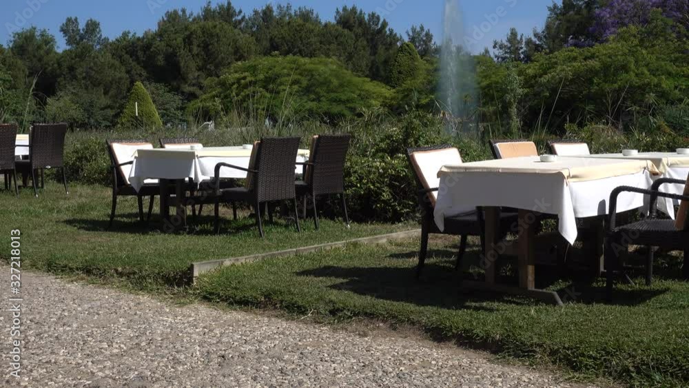 Outdoor restaurant cafe on nature. Outdoor restaurant cafe on nature.