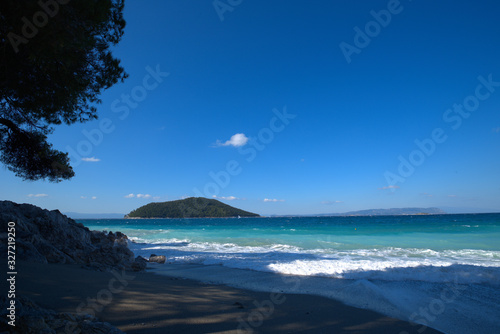  Skopelos island   the beach of Kastani Greece.