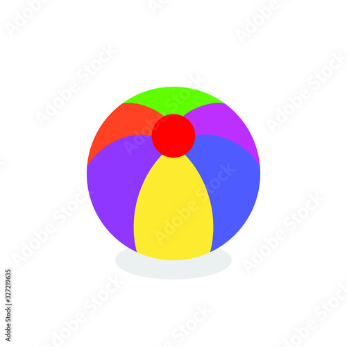 Free Download Color ball icon. Cartoon illustration of a color ball icon for an isolated web design with a white background. Vector illustration. EPS10 - GFXLoad