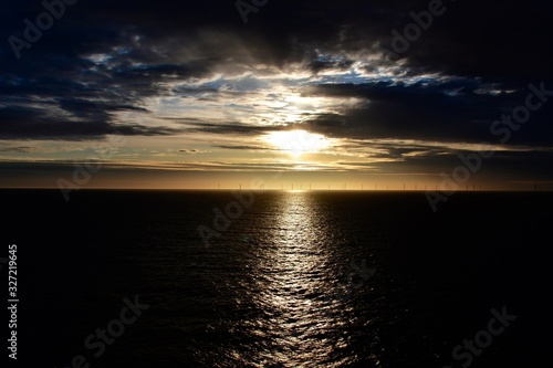 Abendstimmung auf dem Meer