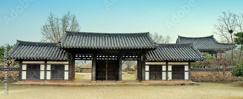 Naganeupseong Folk Village is located in Suncheon,  Jeollanam-do, South Korea